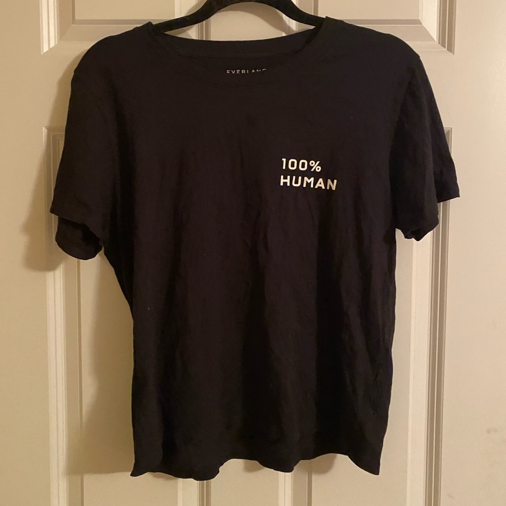Everlane 100% Human cropped tee